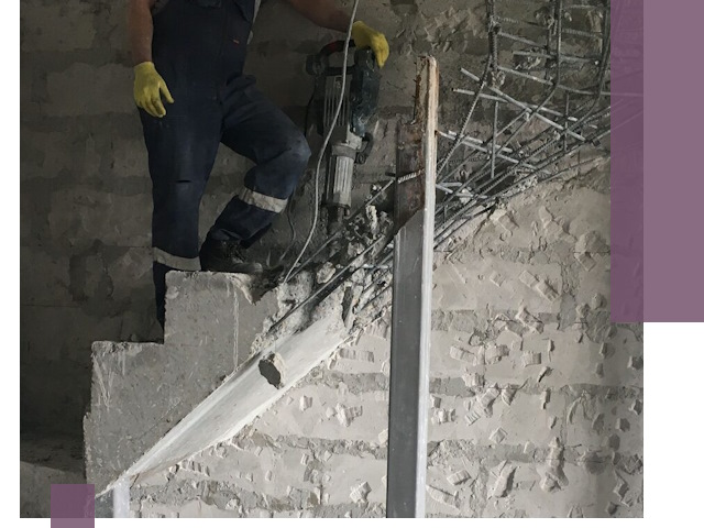 Демонтаж металлических и бетонных лестниц в Таганроге