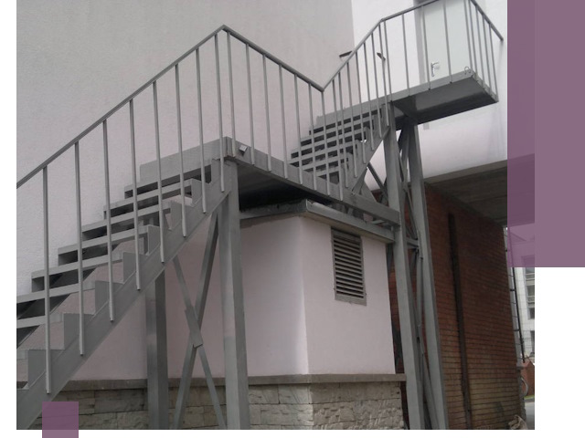 Монтаж пожарных лестниц под ключ в Таганроге с гарантией качества