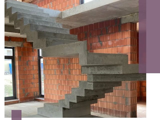 Изготовление бетонных лестниц под ключ в Таганроге