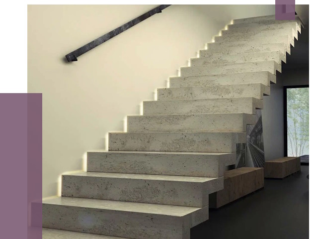 Облицовка бетонных лестниц в Таганроге от 4581 руб/м2