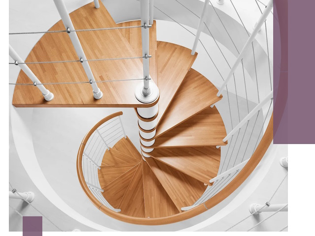 Изготовление винтовых лестниц под ключ в Таганроге