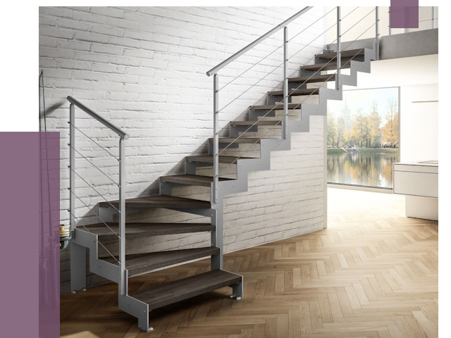 Г-образные лестницы под ключ в Таганроге от 36906 руб. | ПРОЛЁТ-Тгн