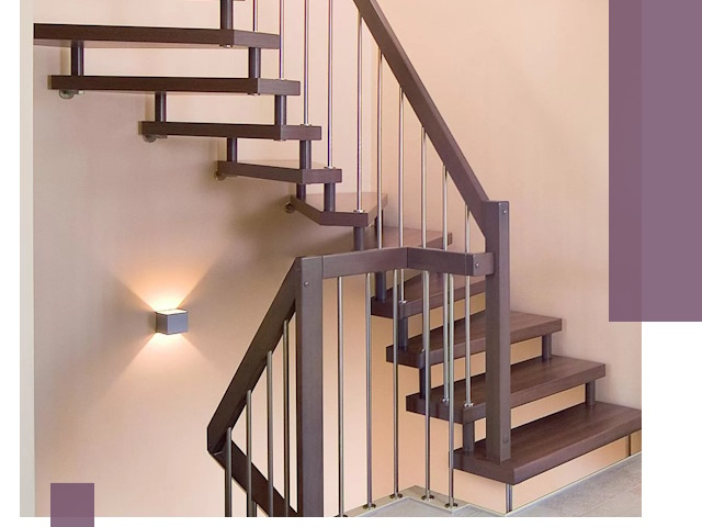 Изготовление лестниц на больцах в Таганроге под ключ