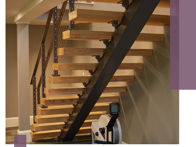 Лестницы на монокосоурах под ключ в Таганроге - изготовление и монтаж