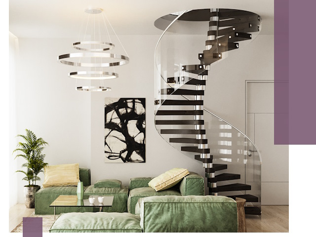 Лестницы для двухуровневой квартиры в Таганроге — изготовление и монтаж