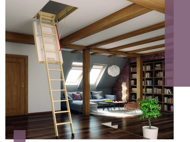 Чердачные лестницы под ключ в Таганроге: изготовление и монтаж