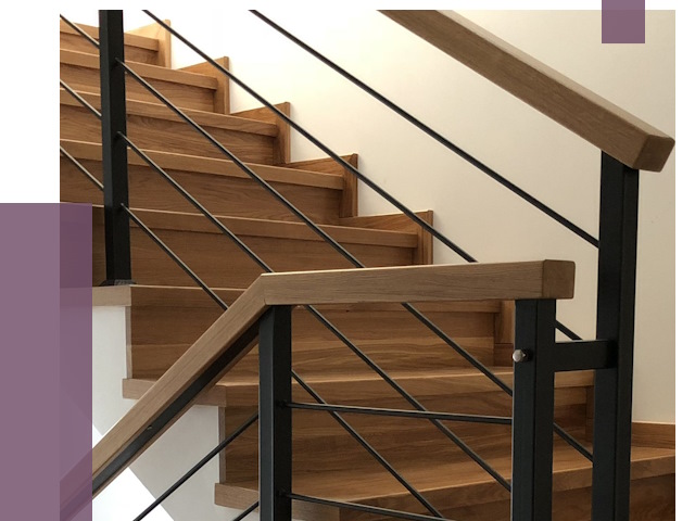 Обшивка металлической лестницы деревом в Таганроге от 4327 руб. 
