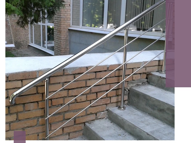 Перила из нержавеющей стали высокого качества в Таганроге