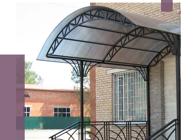 Металлические навесы и козырьки в Таганроге от 12726 руб.