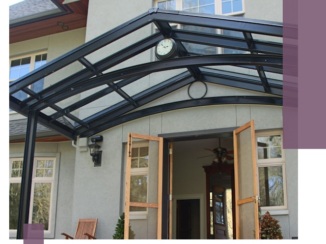 Изготовление и монтаж навесов и козырьков в Таганроге