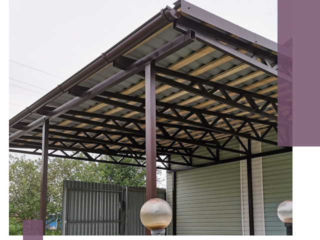 Навесы под ключ в Таганроге: изготовление, монтаж и гарантия