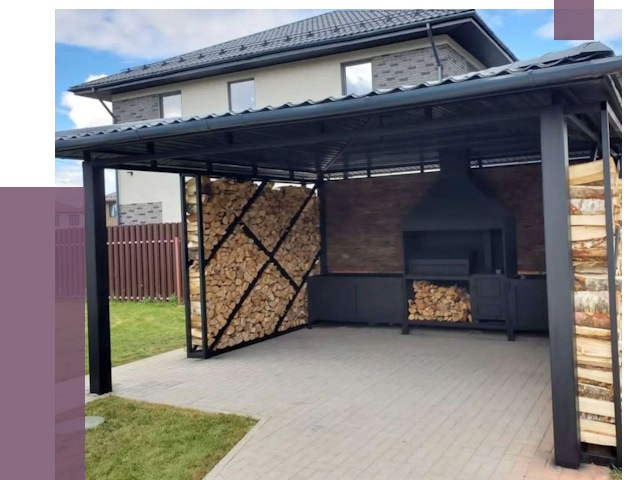 Навесы для барбекю в Таганроге от 12675 руб. под ключ | ПРОЛЁТ-Тгн