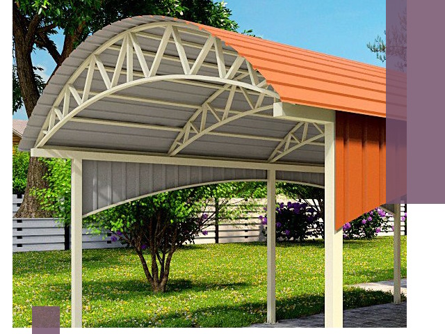 Навесы из профнастила под ключ в Таганроге — установка и монтаж