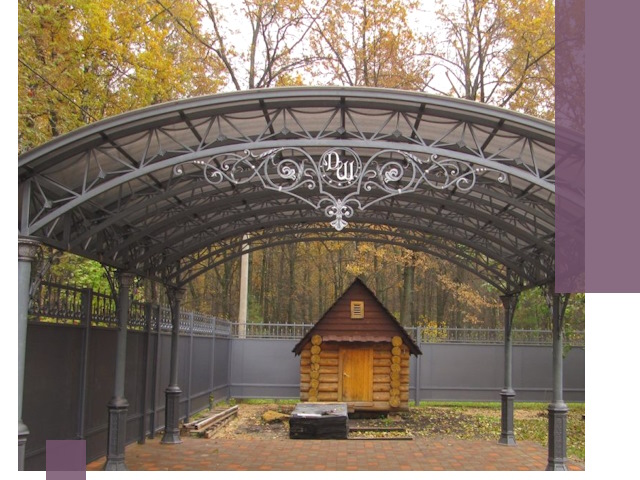 Кованые навесы премиум-класса под заказ в Таганроге