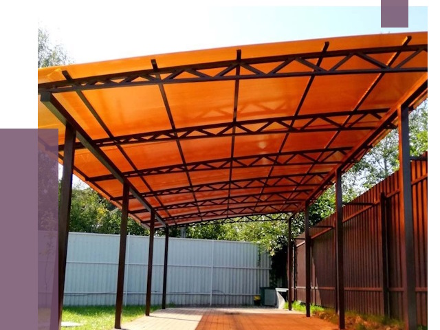 Односкатные навесы под ключ в Таганроге от 13083 руб. 