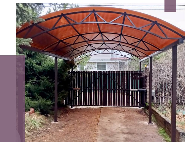 Арочные навесы в Таганроге от 12675 руб. — изготовление и монтаж | ПРОЛЁТ-Тгн