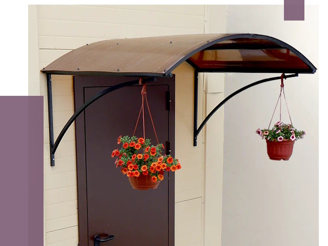 Козырьки над входом в Таганроге от 14762 руб.  | ПРОЛЁТ-Тгн