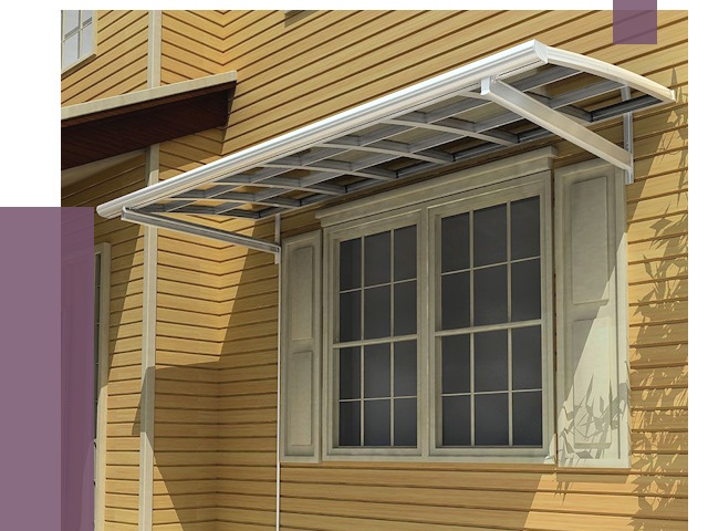 Козырьки над окнами в Таганроге от 7585 руб. — монтаж, покупки | ПРОЛЁТ-Тгн