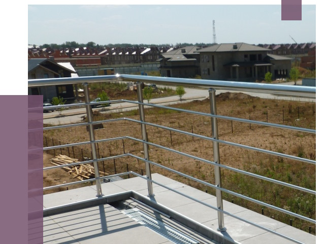 Парапеты из нержавеющей стали в Таганроге от 7941 руб. за м² | ПРОЛЁТ-Тгн