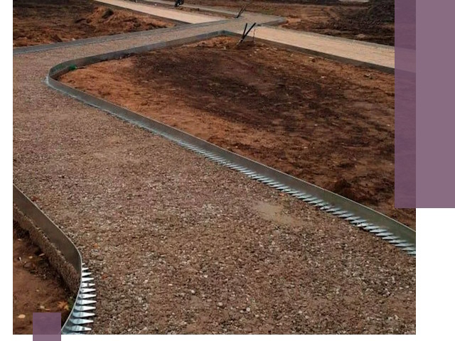 Металлические бордюры под ключ в Таганроге — изготовление и монтаж