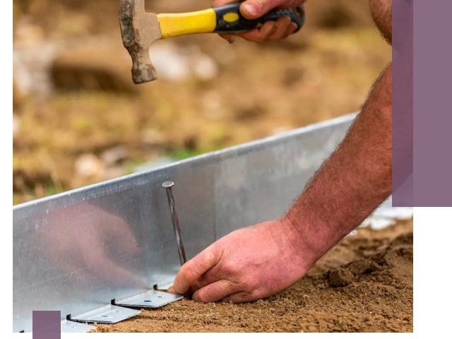 Монтаж металлических бордюров в Таганроге быстро и качественно