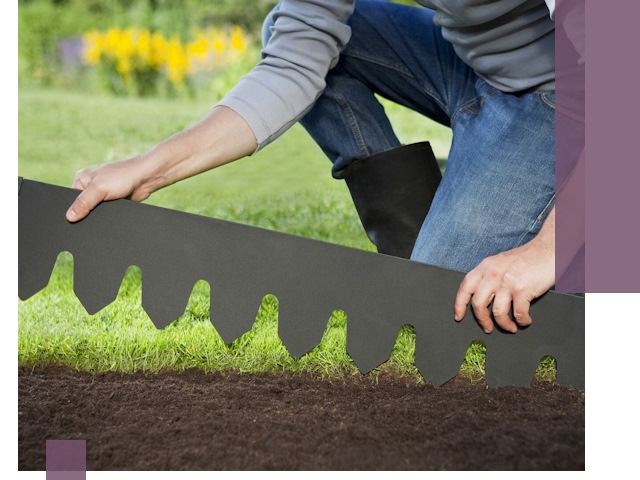 Металлические бордюры для газона в Таганроге — изготовление и монтаж