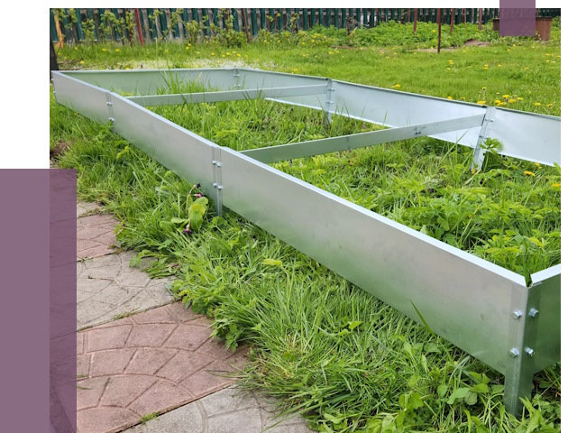 Металлические бордюры для грядок в Таганроге от 1782 руб. 