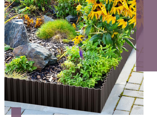 Металлические бордюры для клумб в Таганроге — производство и монтаж