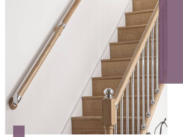 Пристенные поручни из стали и нержавейки под монтаж в Таганроге